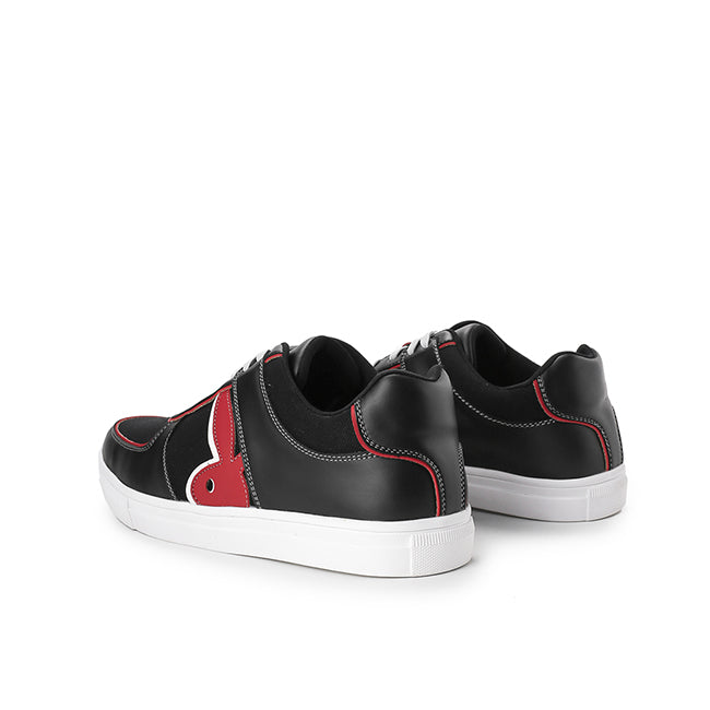 Playboy Sepatu Sneaker Pria Funner In Black/Red