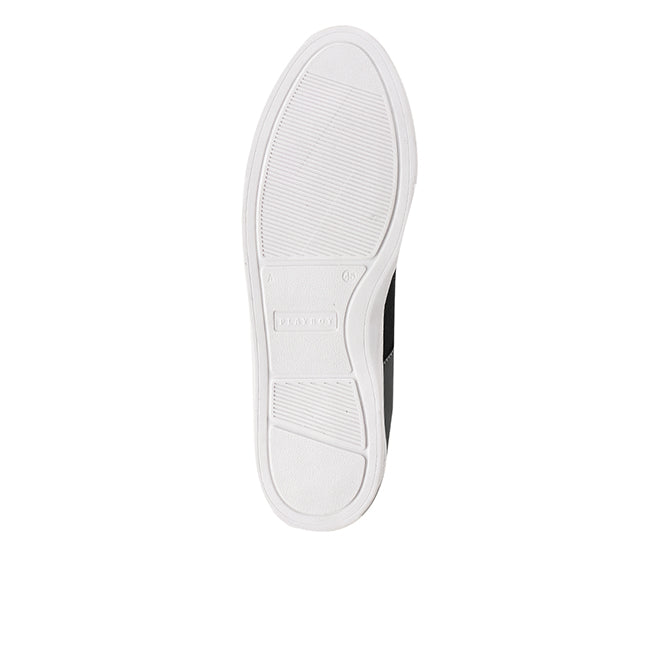 Playboy Sepatu Sneaker Pria Funner In Black/Red