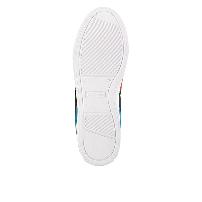 Playboy Sepatu Sneaker Pria Vulturaz ( Mid Cut ) In Black