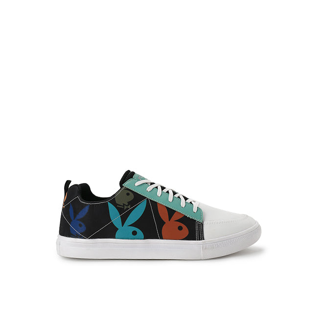 Playboy Sepatu Sneaker Pria Vulturaz ( Low Cut ) In Black