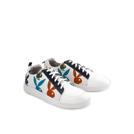 Playboy Sepatu Sneaker Pria Vulturaz ( Low Cut ) In White