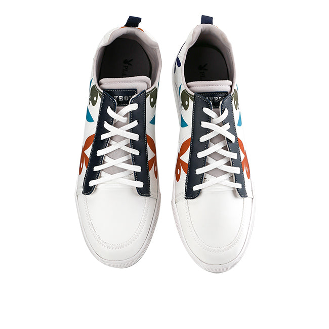 Playboy Sepatu Sneaker Pria Vulturaz ( Low Cut ) In White