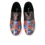 Playboy Sepatu Sneaker Pria Jedden ( Slip On ) In Black