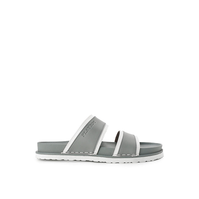 Playboy Sandal Pria Azion - Double Strap In Grey