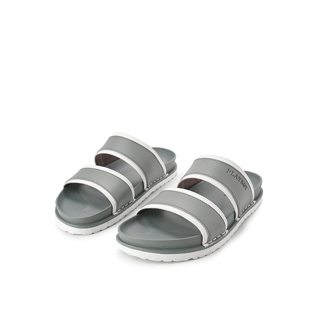 Playboy Sandal Pria Azion - Double Strap In Grey