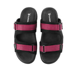 Playboy Sandal Pria Santogozo - Double Strap In Maroon