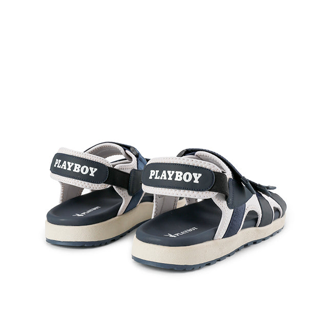 Playboy Sandal Pria Aszangka (Backstrap 2)  In Navy/White