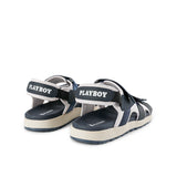 Playboy Sandal Pria Aszangka (Backstrap 2)  In Navy/White