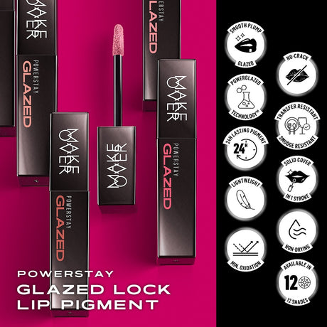 MAKE OVER Powerstay Glazed Lock Lip Pigment D09 SKYE GLAZE 3 g
