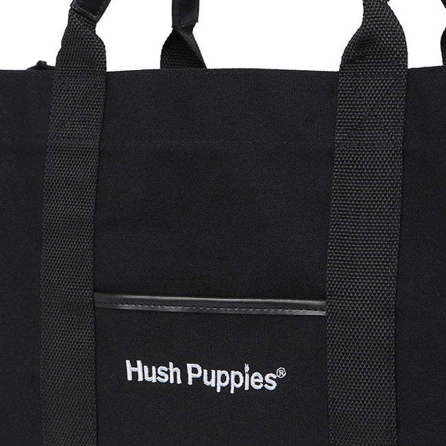 Hush Puppies Tas Tote Unisex Canvas Tote Bag Big In Black