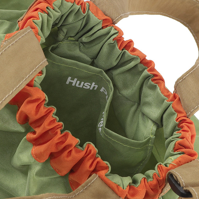 Hush Puppies Tas Sling Unisex Dumpling Bag L 2Tone In Green/Beige
