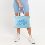 Canvas Bag M Tone Pastel In Pastel Blue