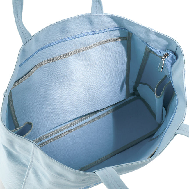 Canvas Bag M Tone Pastel In Pastel Blue