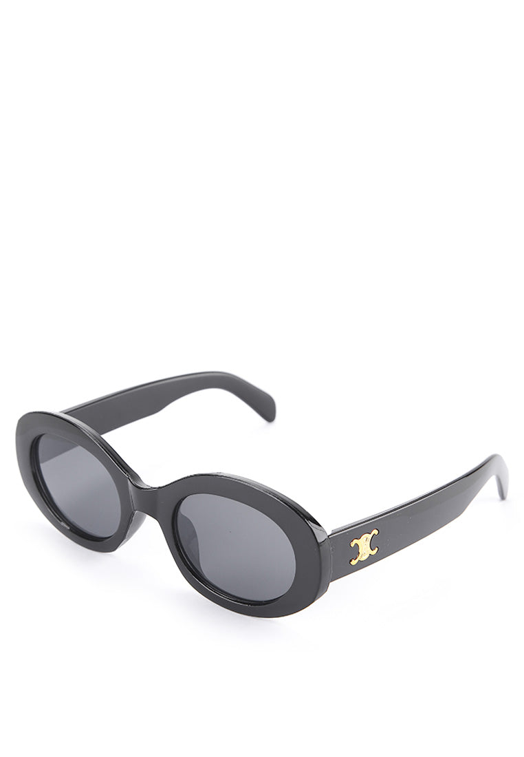 Kingship Unisex Kacamata Ovalo Sunglasses Black In Black