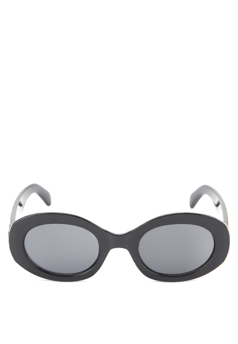 Kingship Unisex Kacamata Ovalo Sunglasses Black In Black