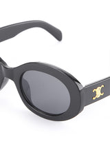 Kingship Unisex Kacamata Ovalo Sunglasses Black In Black