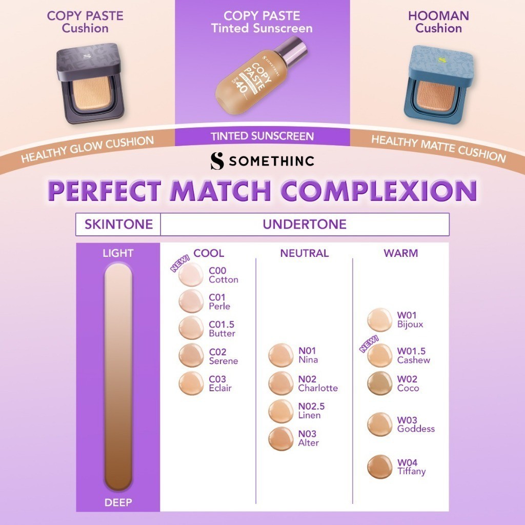 Somethinc Copy Paste Tinted Sunscreen SPF 40 PA++++ 10ml - Eclair