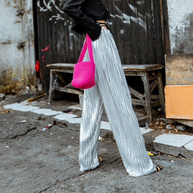 Zizi Pleats Silver