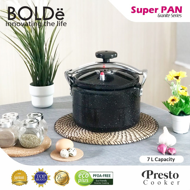 Super Pan Presto 7L Granite Coating Black