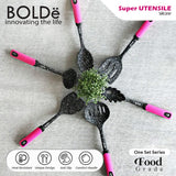 BOLDe Super Utensil Set 7Pcs Silicone Blackpink