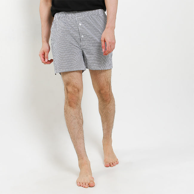 Hush Puppies Pakaian Underwear Pria Woven Boxer In Black