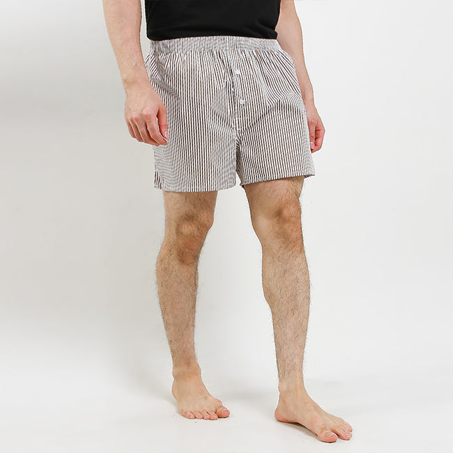 Hush Puppies Pakaian Underwear Pria Woven Boxer In Khaki