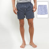 Hush Puppies Pakaian Underwear Pria Woven Boxer In Navy