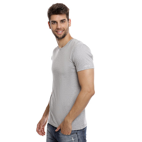 Hush Puppies Pakaian Kaos Pria  Basicv Neck Tee In  M71
