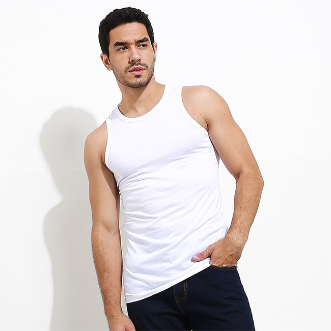 Hush Puppies Pakaian Underwear Pria Tank In White