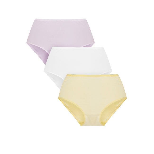 Hush Puppies Pakaian Underwear Wanita Midi In Yellow / Lilac / White