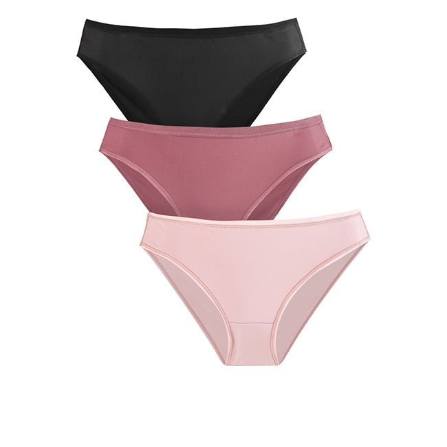 Hush Puppies Pakaian Underwear Wanita Bikini In Pink / Mauve / Black