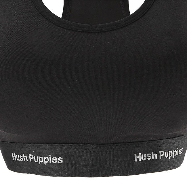 Hush Puppies Pakaian Wanita Sport Bra Flo In Black