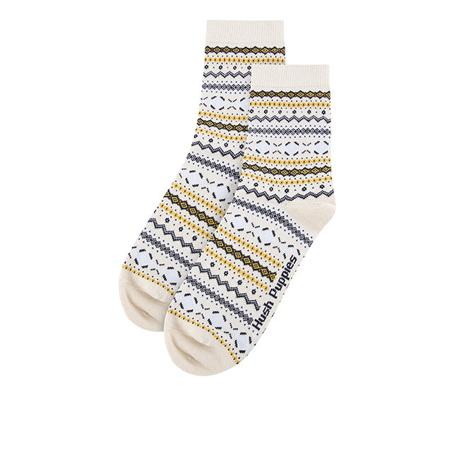 Hush Puppies Aksesoris Wanita Sarai L Qua Socks In Blue/Ecru