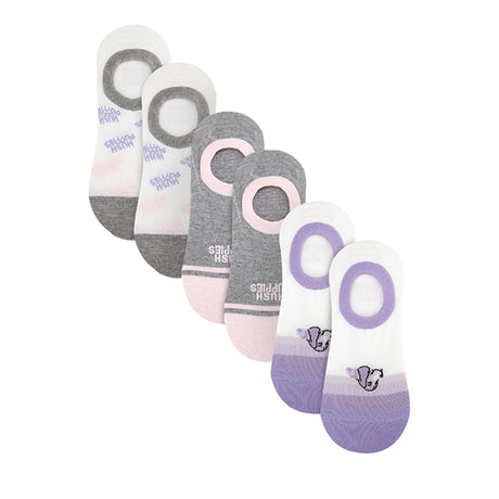 Hush Puppies Aksesoris Wanita Sonnet L Inv Socks In Gy/Wh/Pp