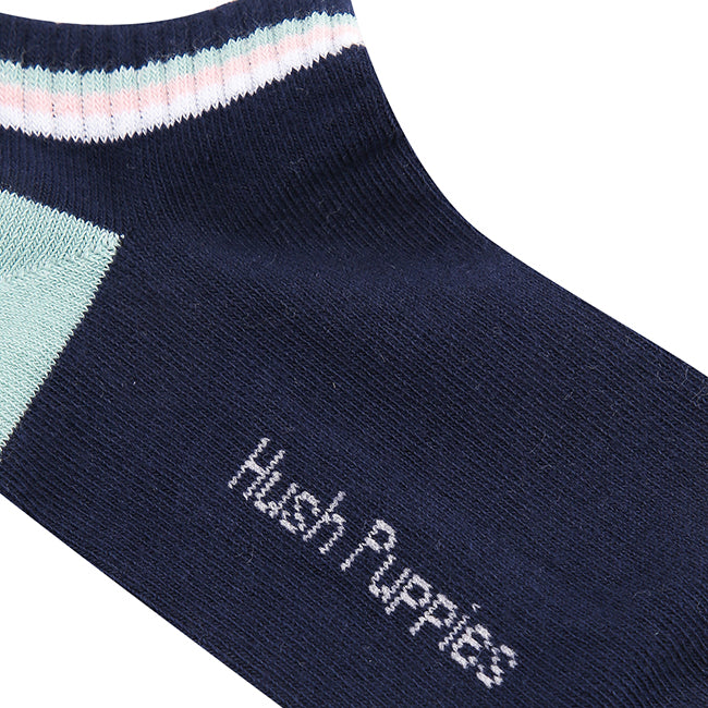 Hush Puppies Aksesoris Wanita Noelle L Ankle Socks In Nv/Gy/Pk