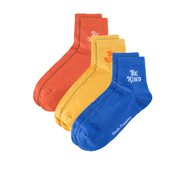 Hush Puppies Aksesoris Pria Mens Qua Socks In Orange / Blue / Yellow