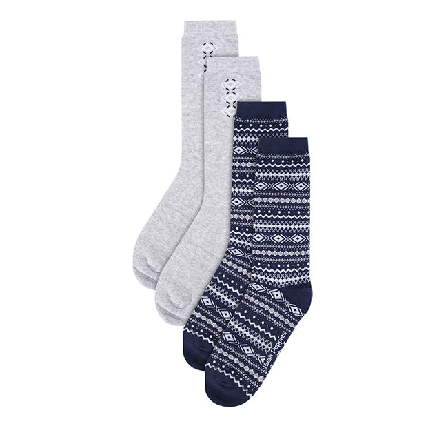 Hush Puppies Aksesoris Pria Chris M Crew Socks In Navy/Gray