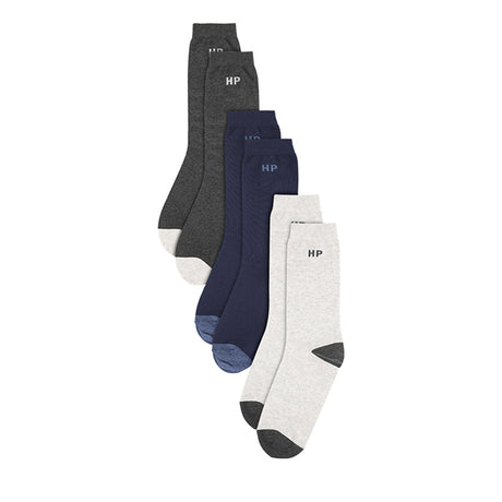 Hush Puppies Aksesoris Pria Both M Crew Socks In Lg/Dg/Bl