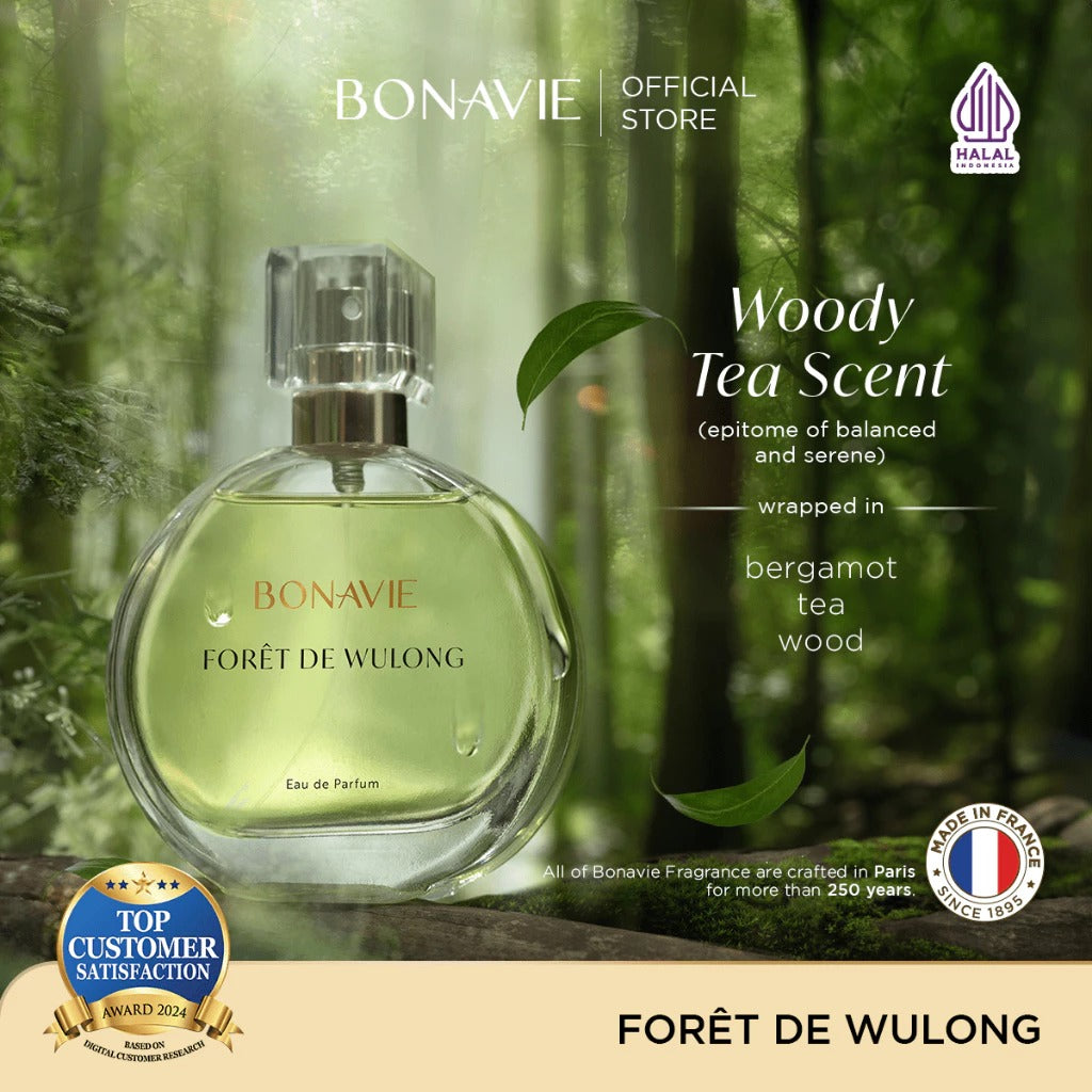 Bonavie Eau De Parfum - Foret de Wulong 30ml Tea Series Parfum Wangi Tahan Lama EDP Foret Daun Teh