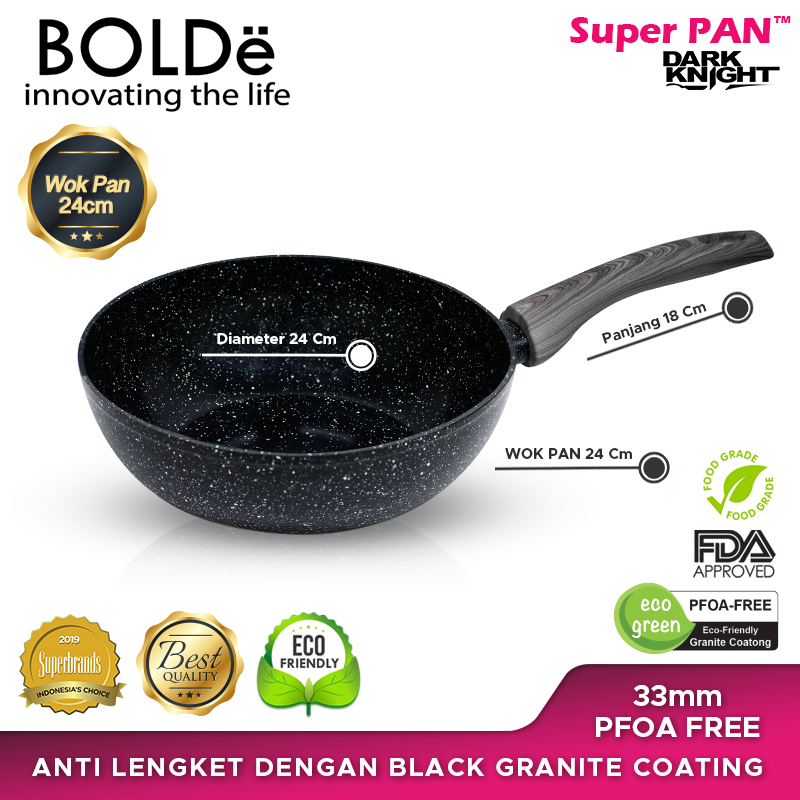 BOLDe Super Pan Wok 24 cm Black