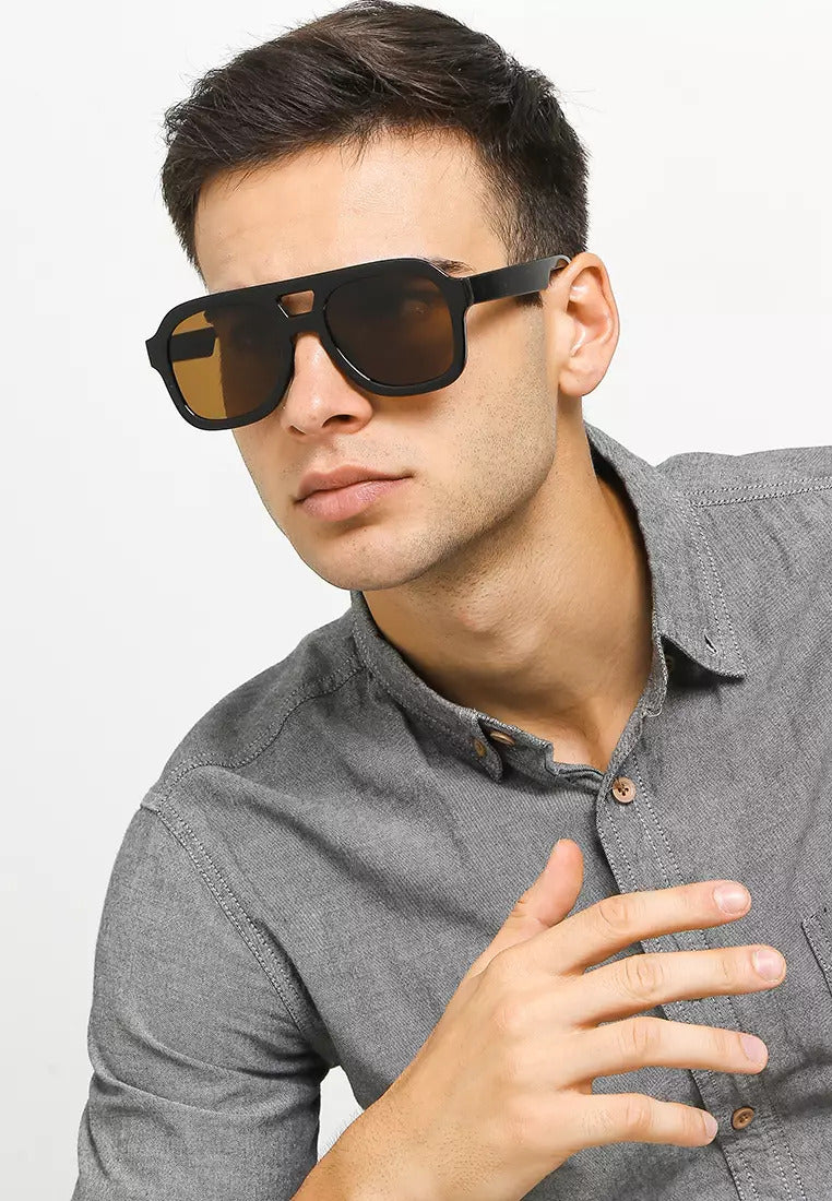 Kingship Kacamata Sunglasses Village Black Brown